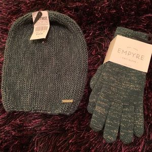 NEW WITH TAGS beanie and glove set